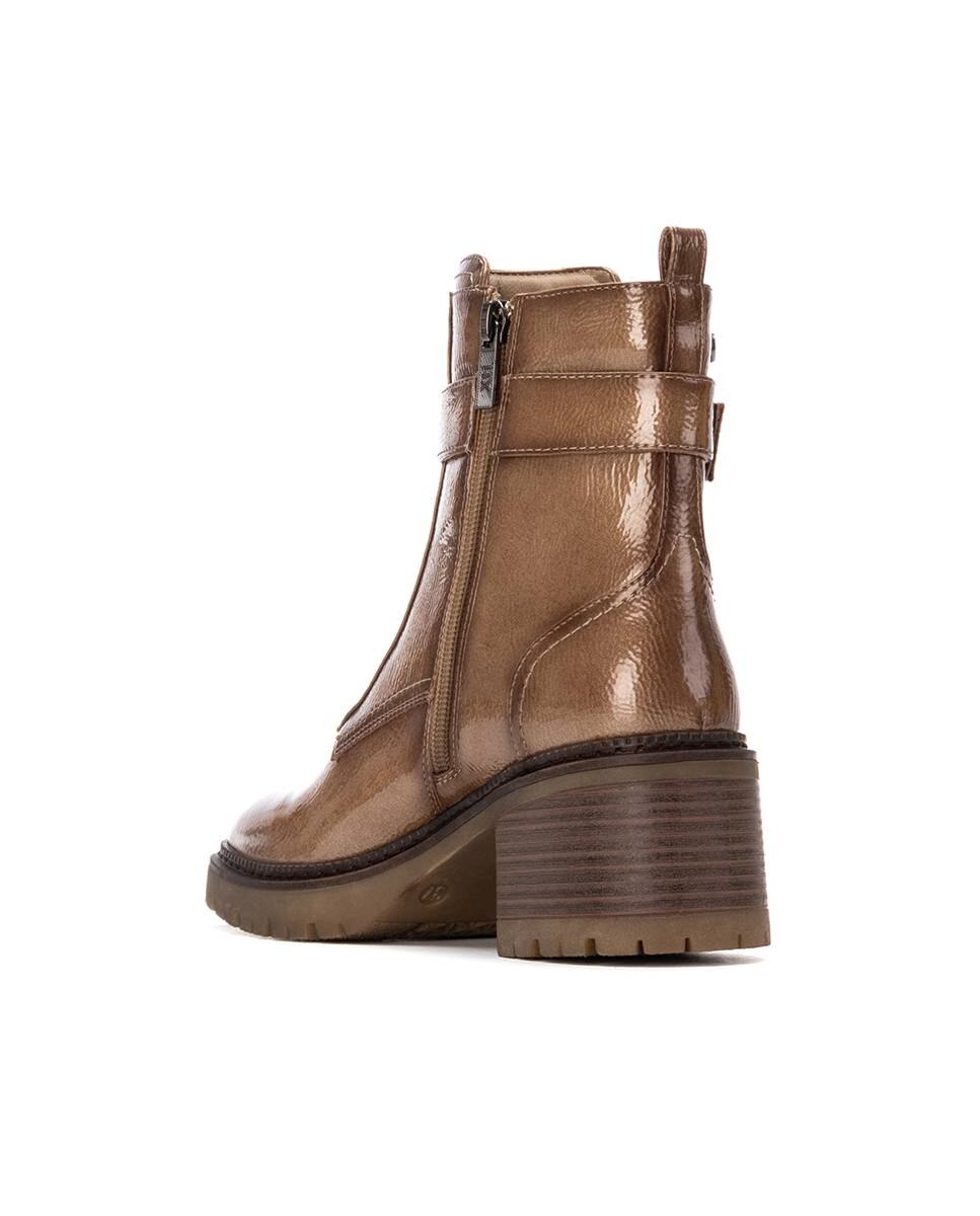 Botines básicos de mujer con cremallera - Xti - Beige Beige-4