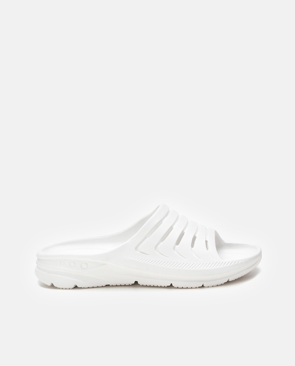 Imagen 0 de Chanclas de hombre de goma playeras Blanco
