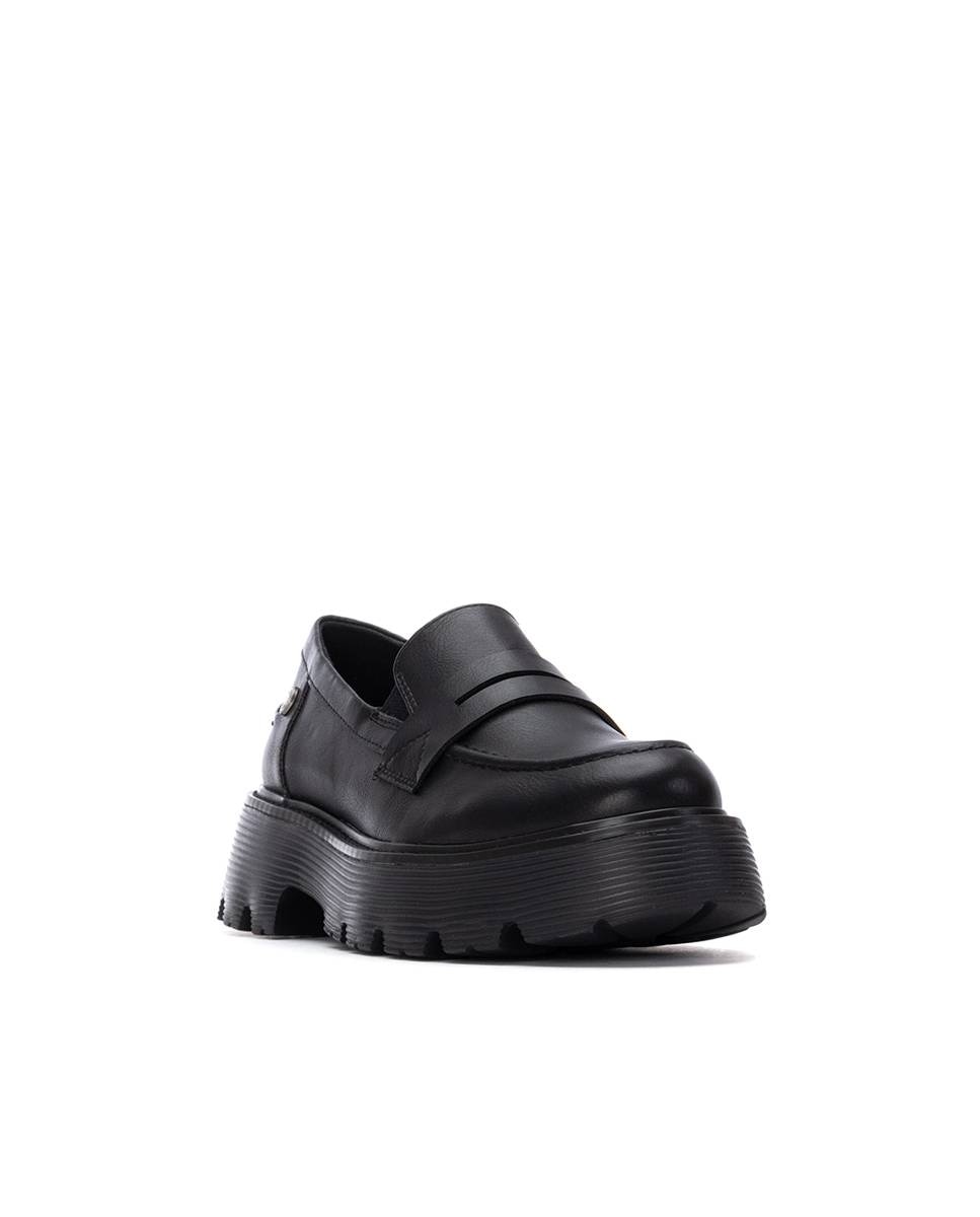 Mocasín de mujer plano - Refresh - Negro Negro-3