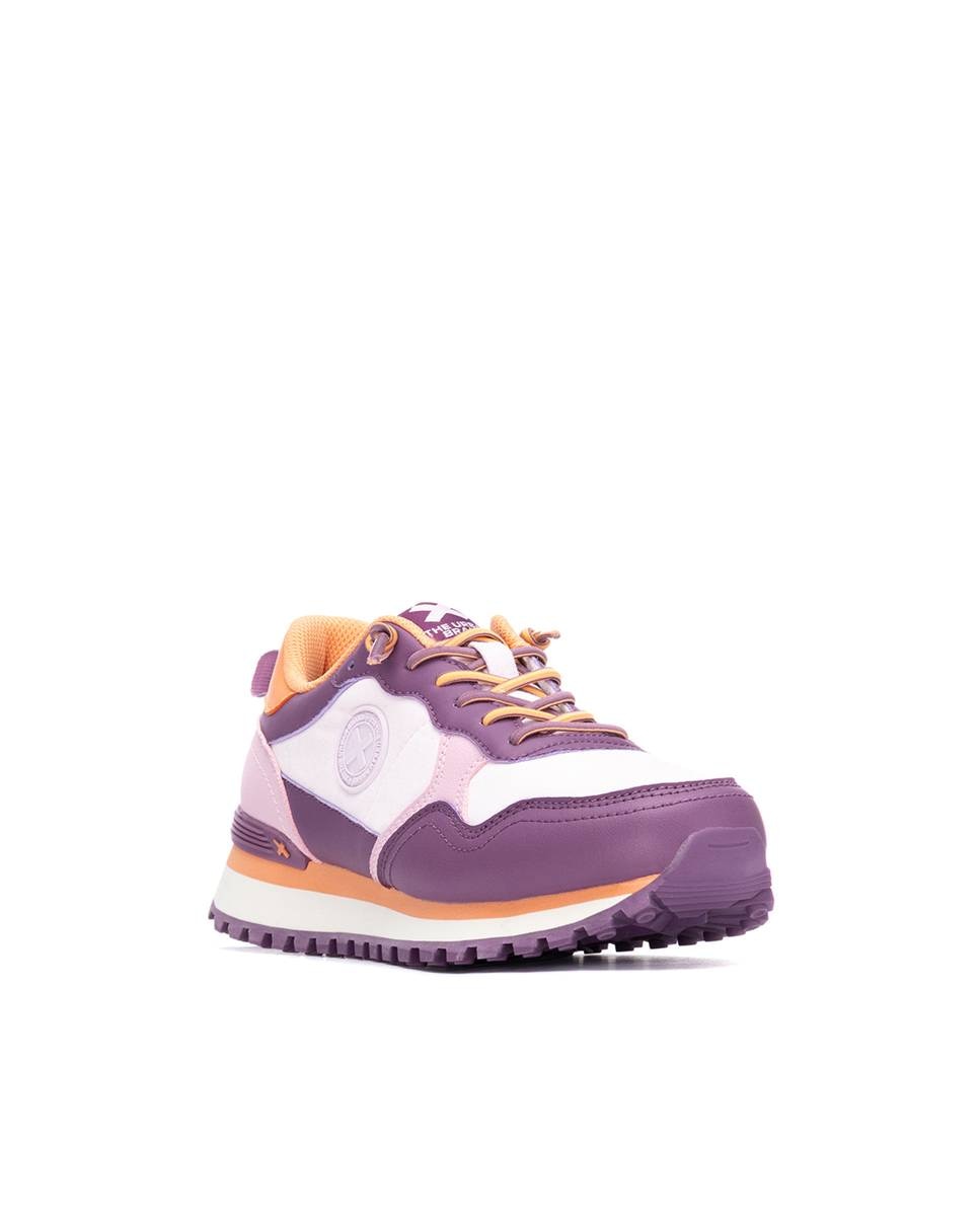 Zapatilla de mujer con estampado animal - Xti - Morado Morado-3