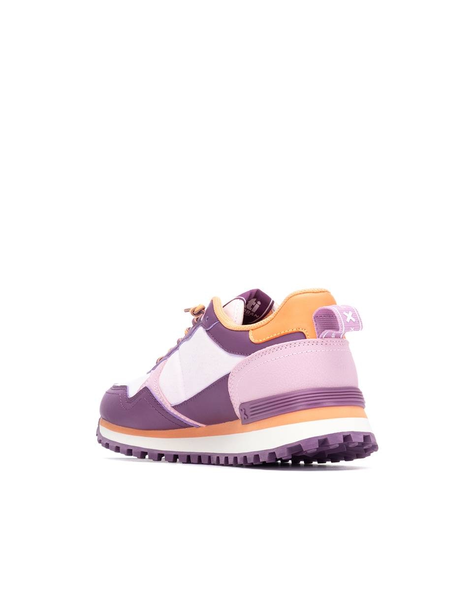 Zapatilla de mujer con estampado animal - Xti - Morado Morado-4