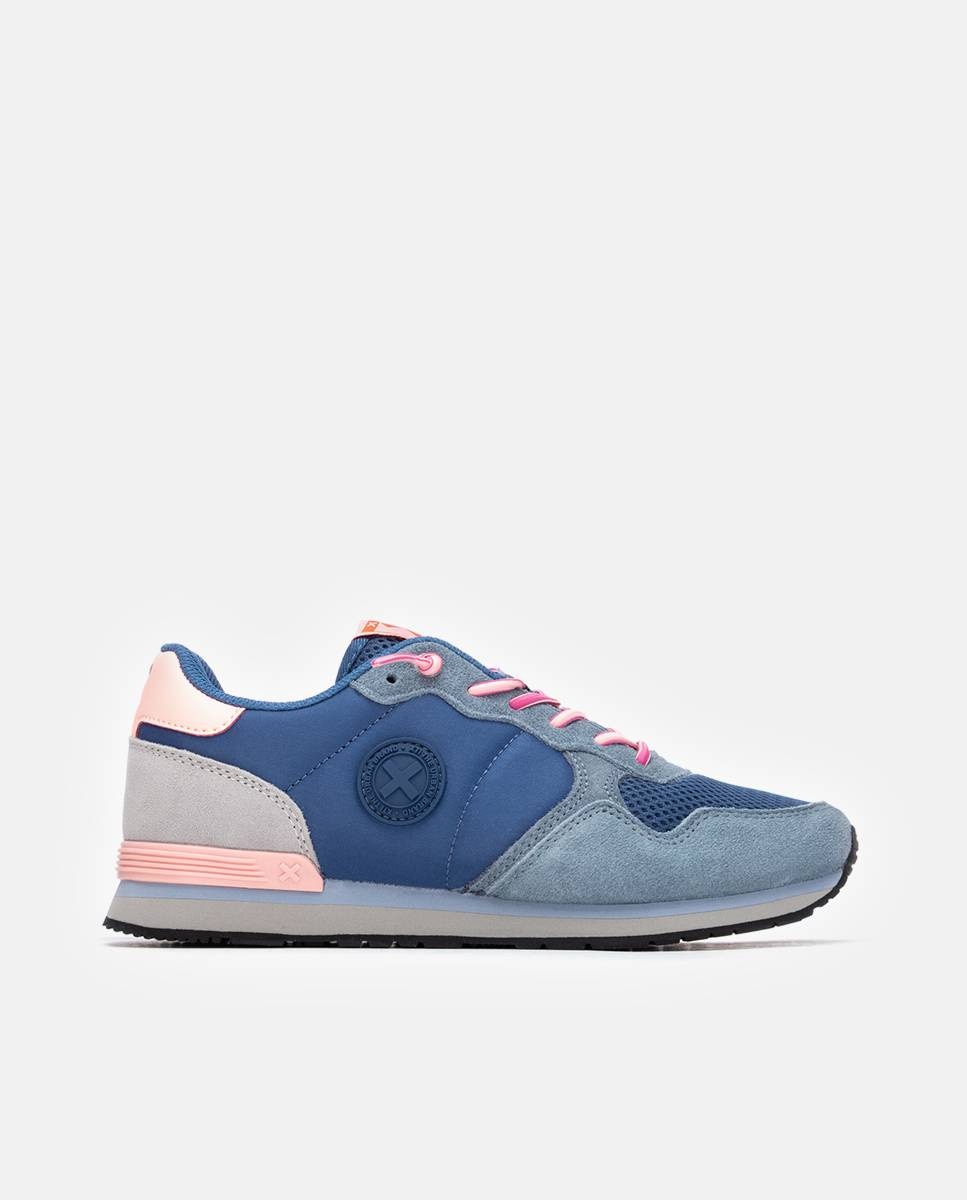 Zapatilla de mujer con cordones - Xti - Azul Azul-1