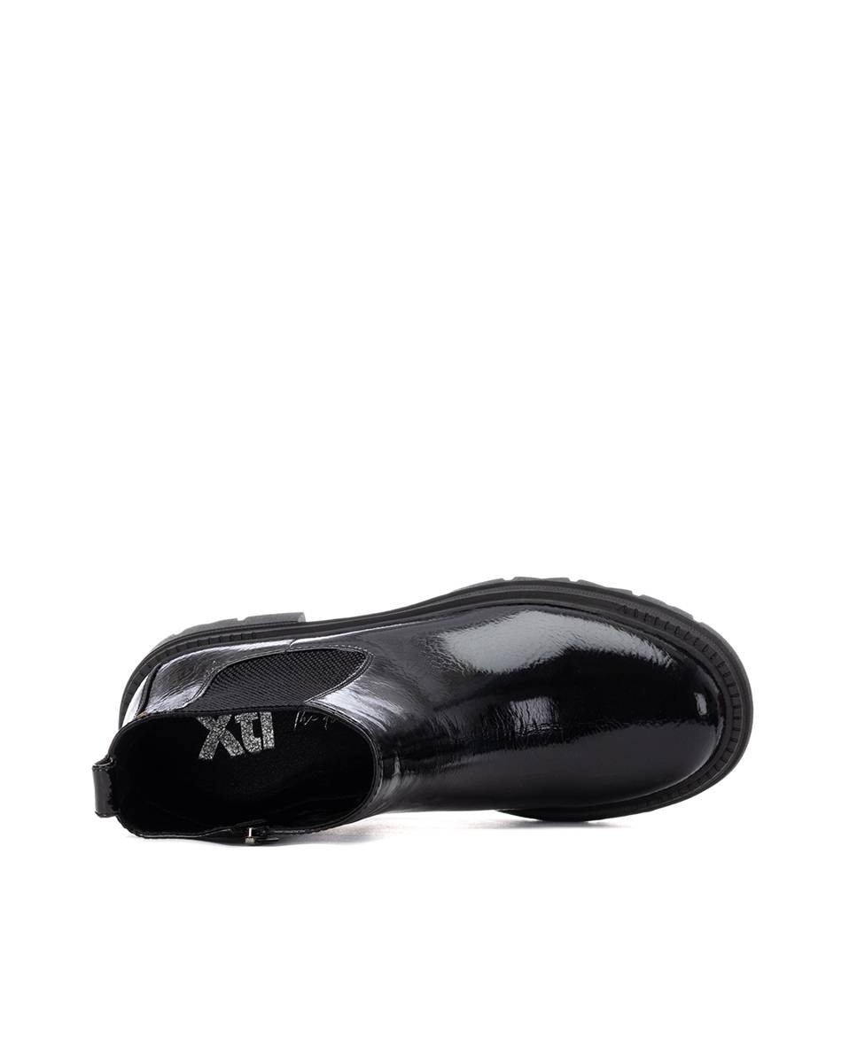 Botín de mujer de charol estilo chelsea - Xti - Negro Negro-8