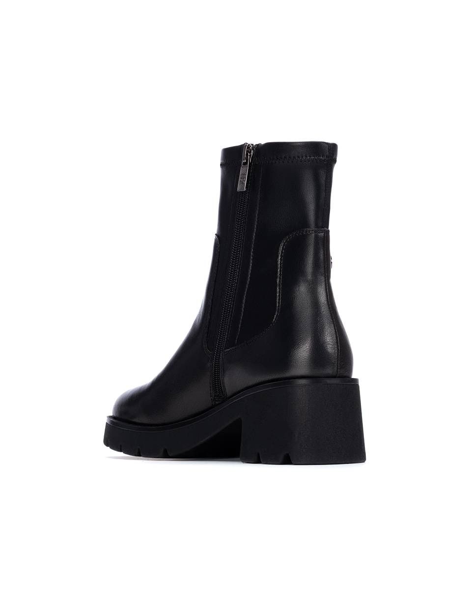 Botines básicos de mujer con cremallera - Xti - Negro Negro-4