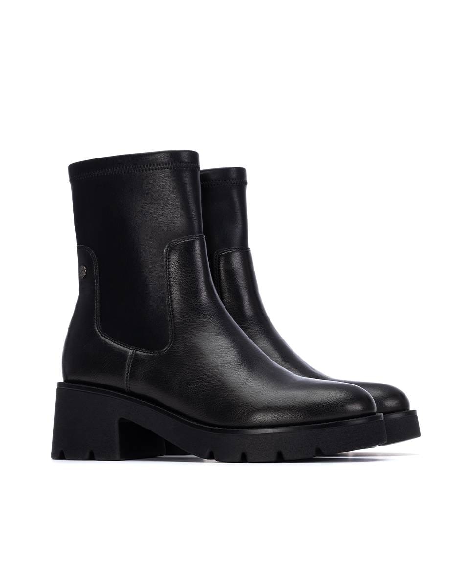 Botines básicos de mujer con cremallera - Xti - Negro Negro-5