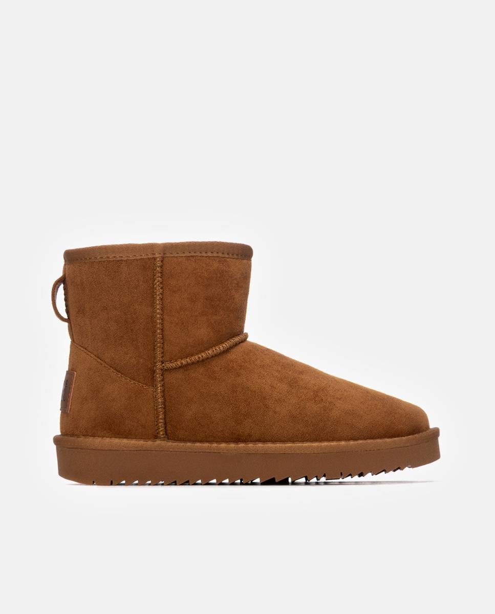 Botines con pelo de mujer australiano - Xti - Camel Camel-1