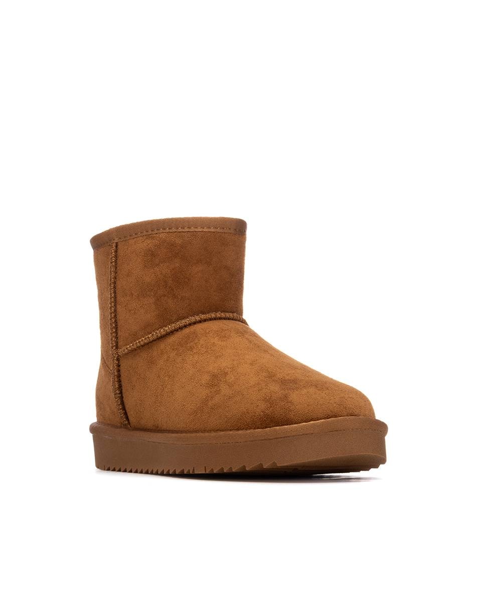 Botines con pelo de mujer australiano - Xti - Camel Camel-3