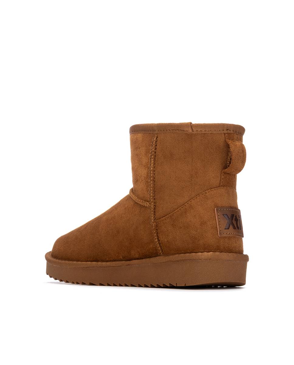 Botines con pelo de mujer australiano - Xti - Camel Camel-2