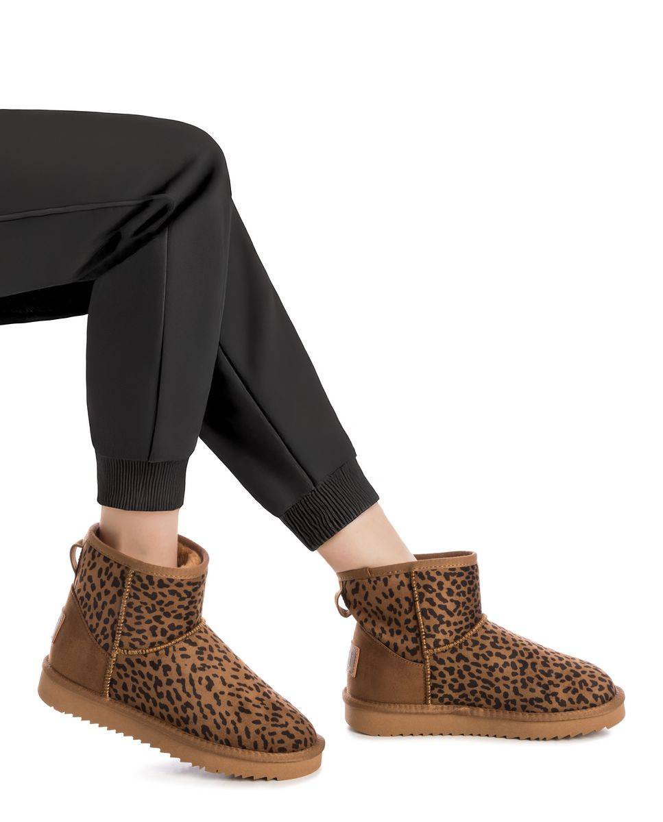 Botines con pelo de mujer australiano - Xti - Estampado Estampado-2