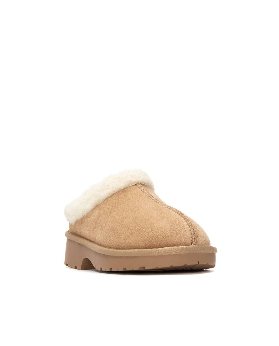 Zapatillas de mujer con pelo australiano - Xti - Beige Beige-3