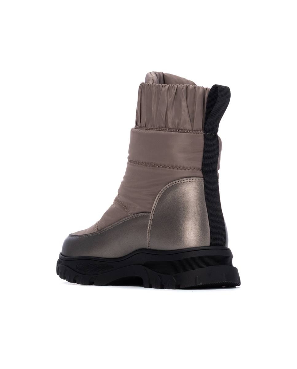 Botines de mujer con cremallera acolchados - Xti - Oro Oro-2
