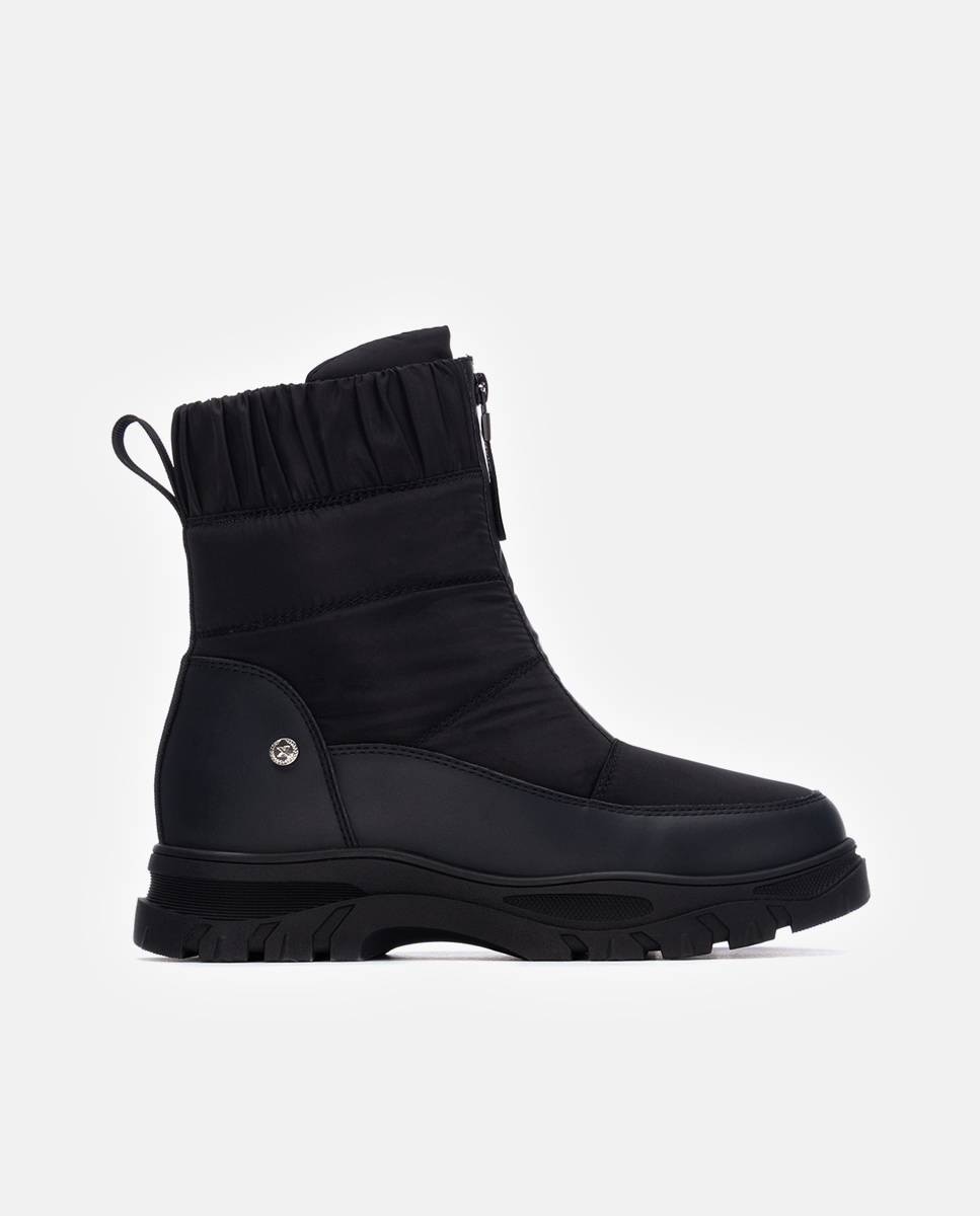 Botines básicos de mujer con cremallera acolchados - Xti - Negro Negro-1