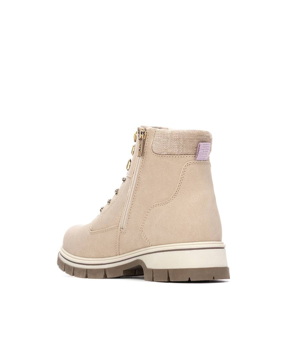 Botines de mujer con cremallera - Xti - Beige Beige-4