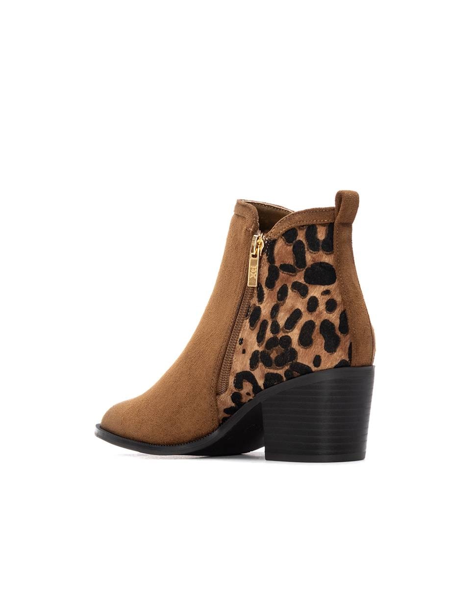 Botines de mujer con cremallera - Xti - Camel Camel-2