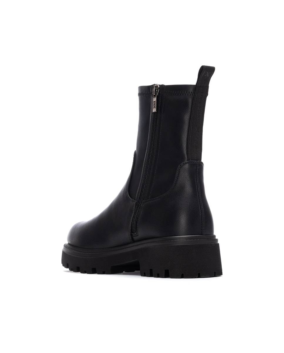 Botines de mujer con tacón - Xti - Negro Negro-4
