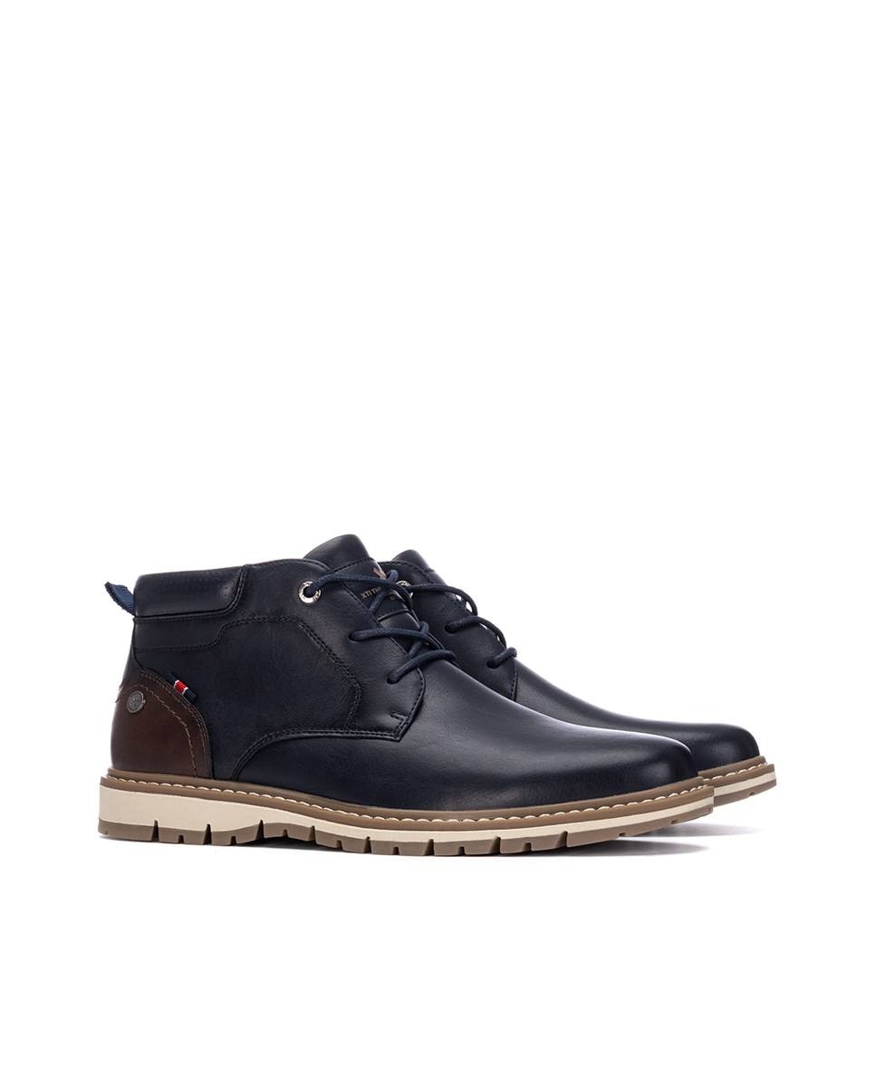 Imagen 4 de Botín de hombre con cordones - Xti - Azul Azul
