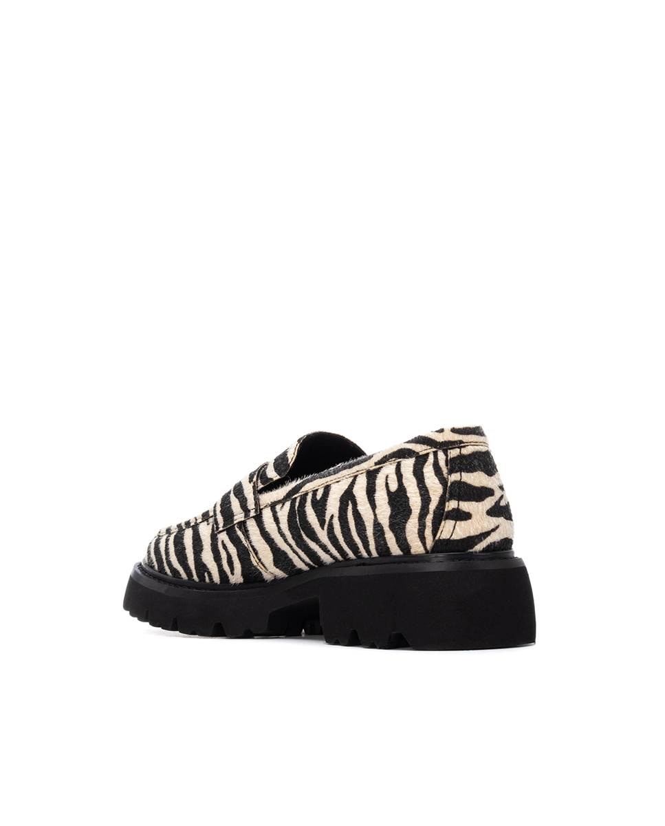 Mocasín de mujer de piel - Carmela - Estampado Estampado-4