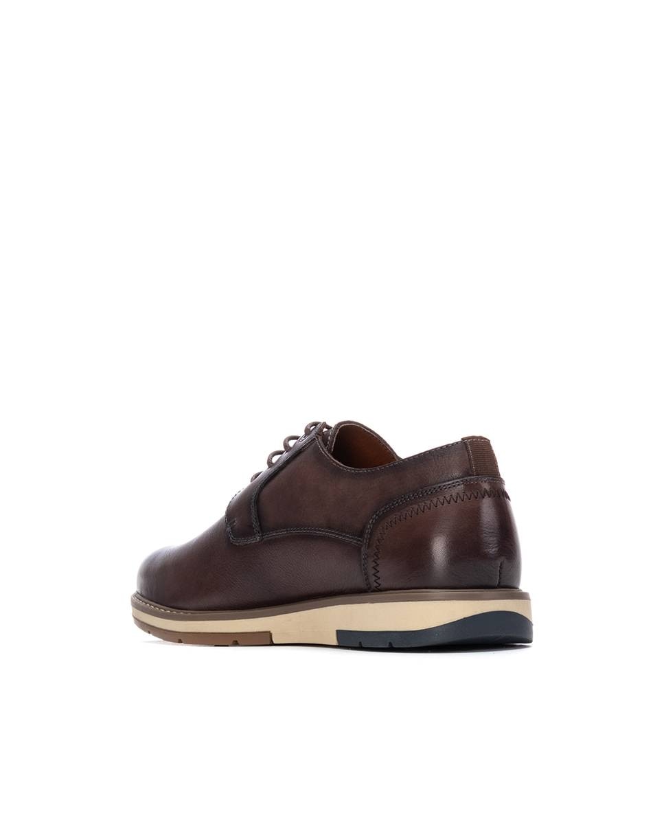 Zapato de piel de hombre con cordones - Carmela - Marrón oscuro Marrón oscuro-2