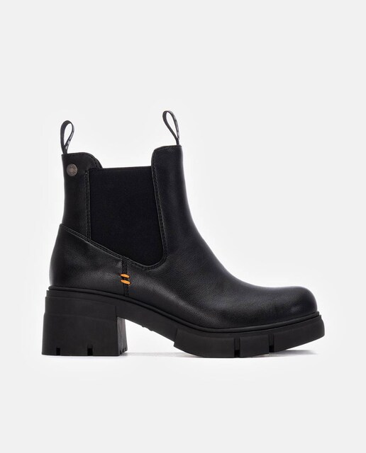 Imagen 0 de Botines de mujer con cremallera lateral y tacón ancho