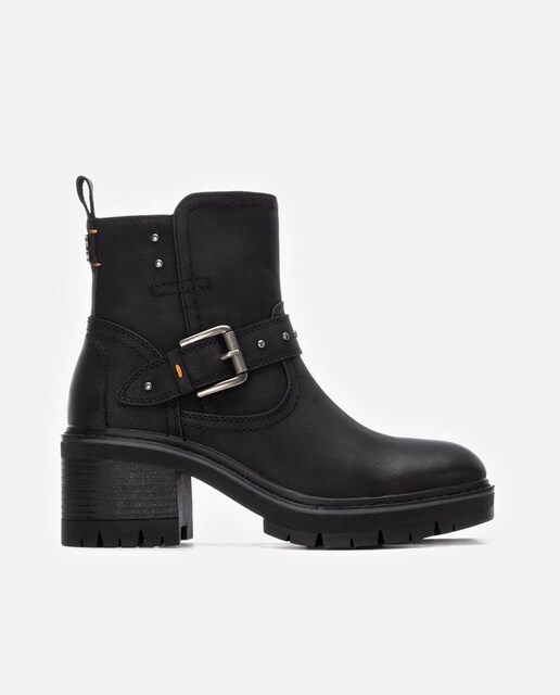 Imagen 0 de Botines de mujer con cremallera lateral y tacón ancho