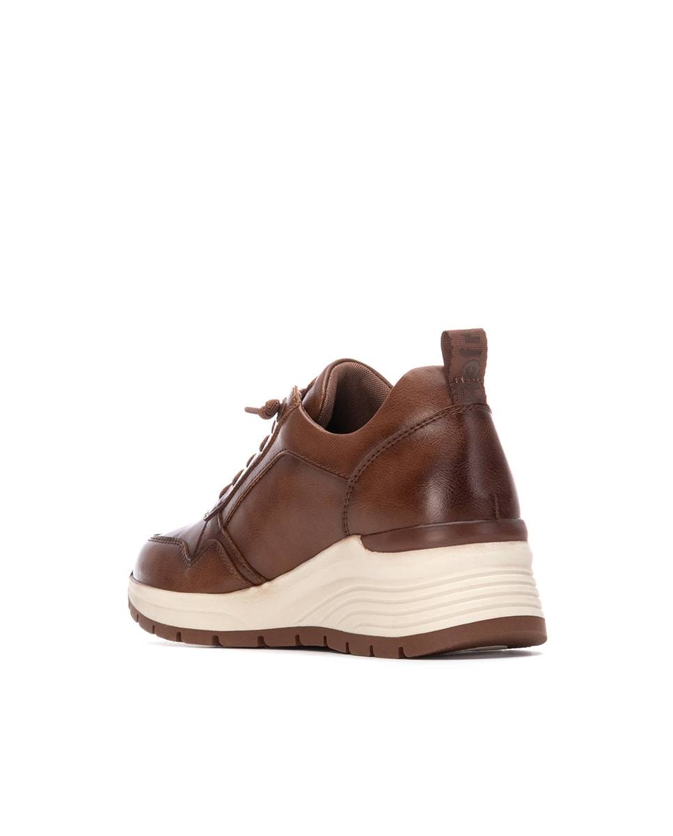 Refresh - Zapatillas deportivas de mujer con cordones y cuña.