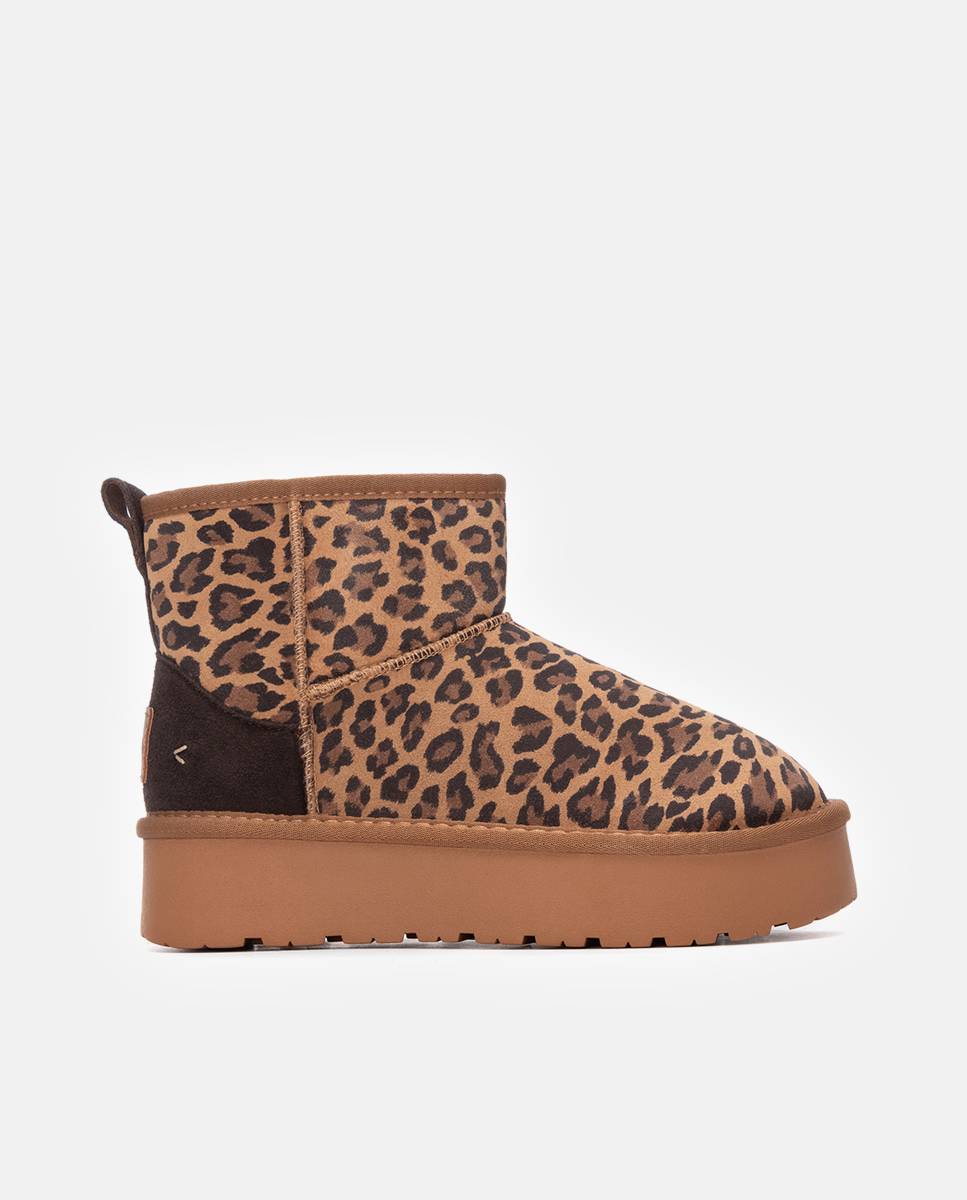 Botines de pelo de mujer de piel - Carmela - Estampado Estampado-1