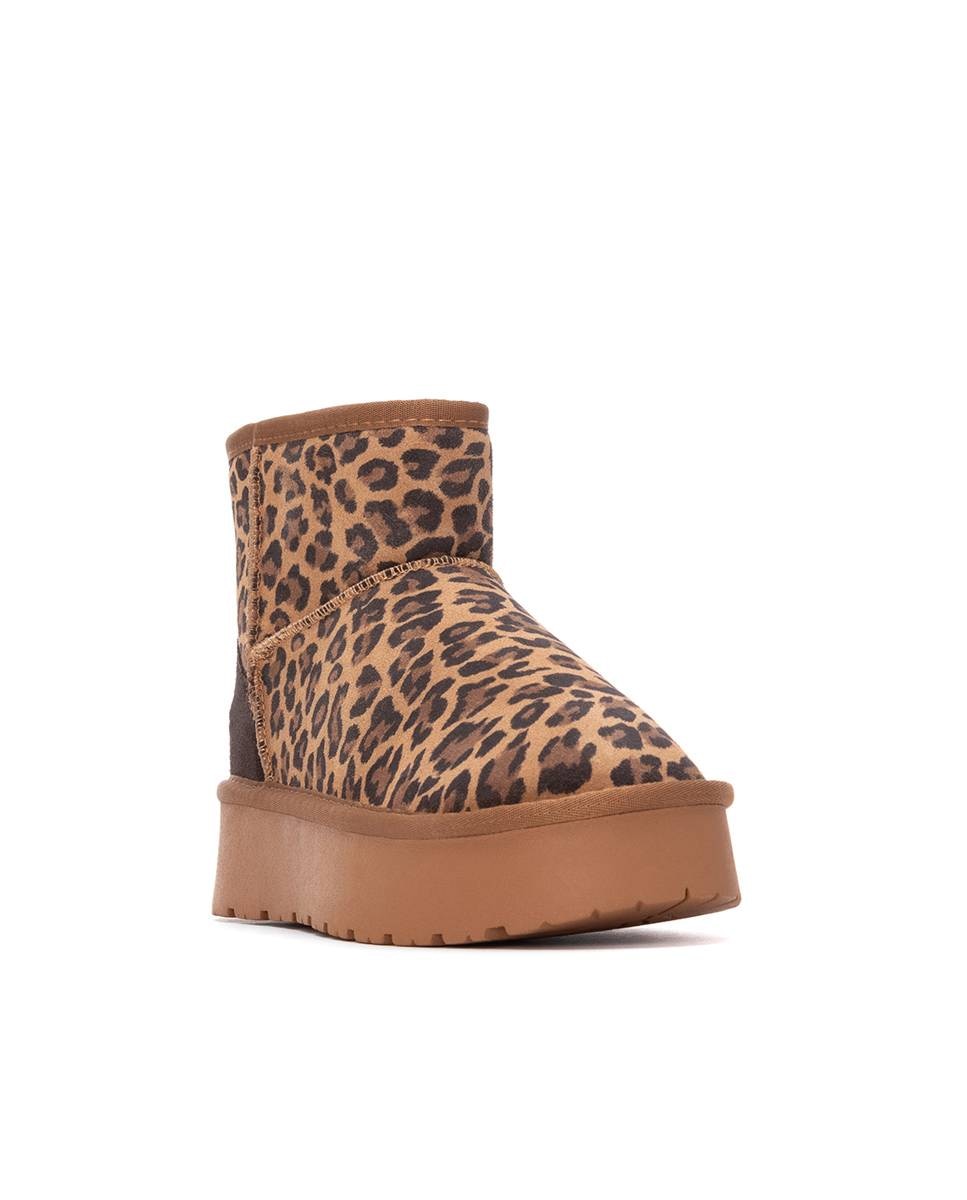 Botines de pelo de mujer de piel - Carmela - Estampado Estampado-3