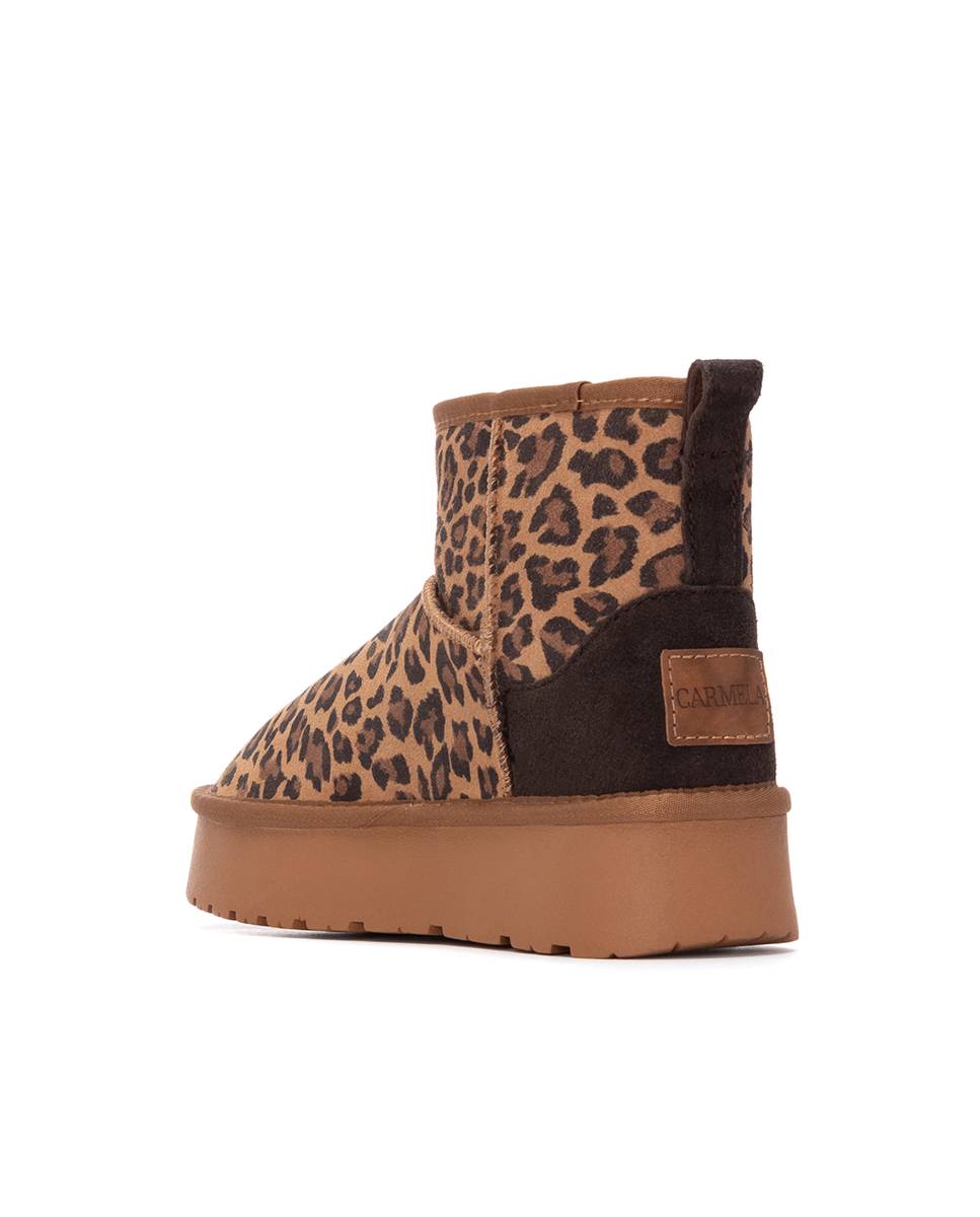 Botines de pelo de mujer de piel - Carmela - Estampado Estampado-4