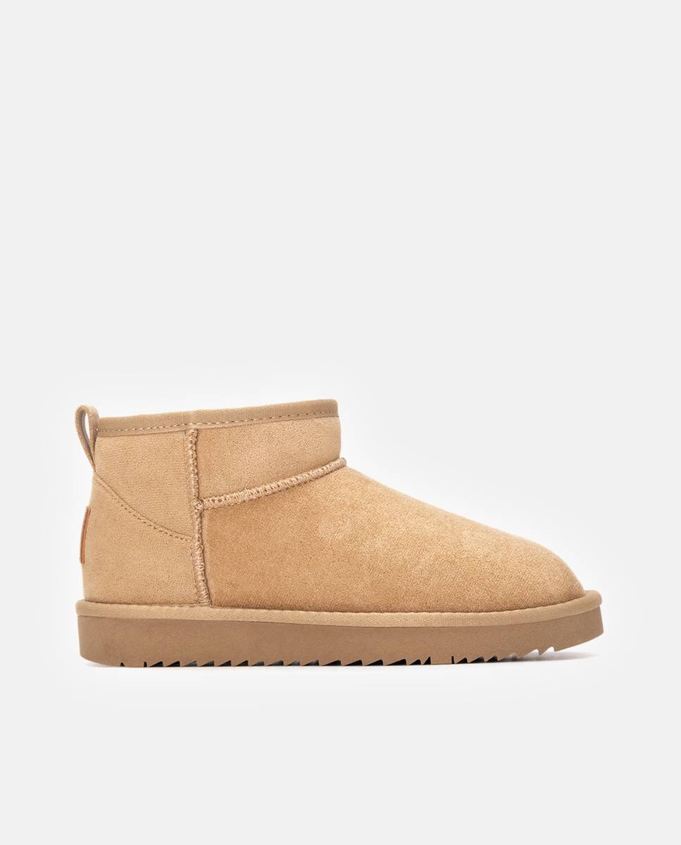 Botines con pelo de mujer australiano - Xti - Beige Beige-1