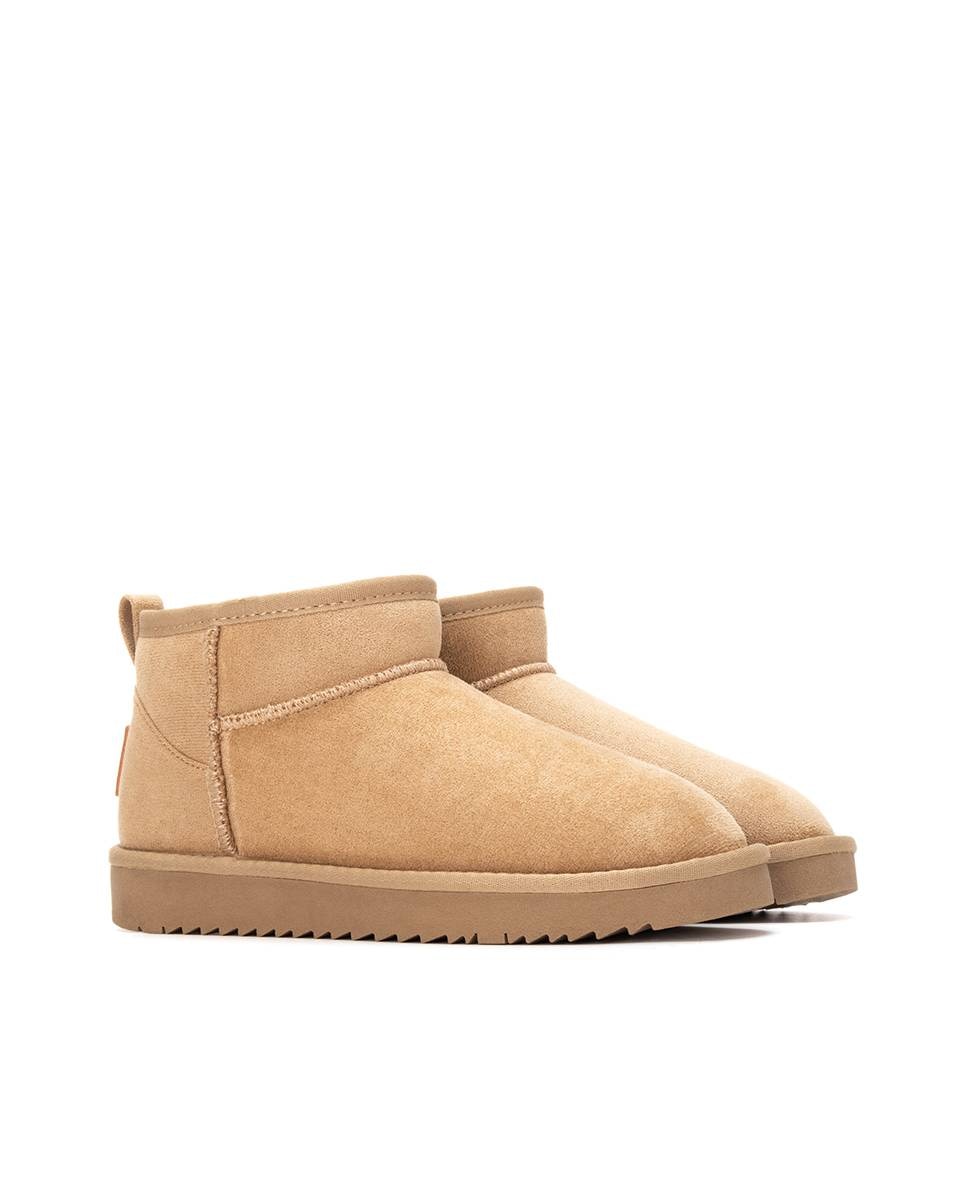 Botines con pelo de mujer australiano - Xti - Beige Beige-5