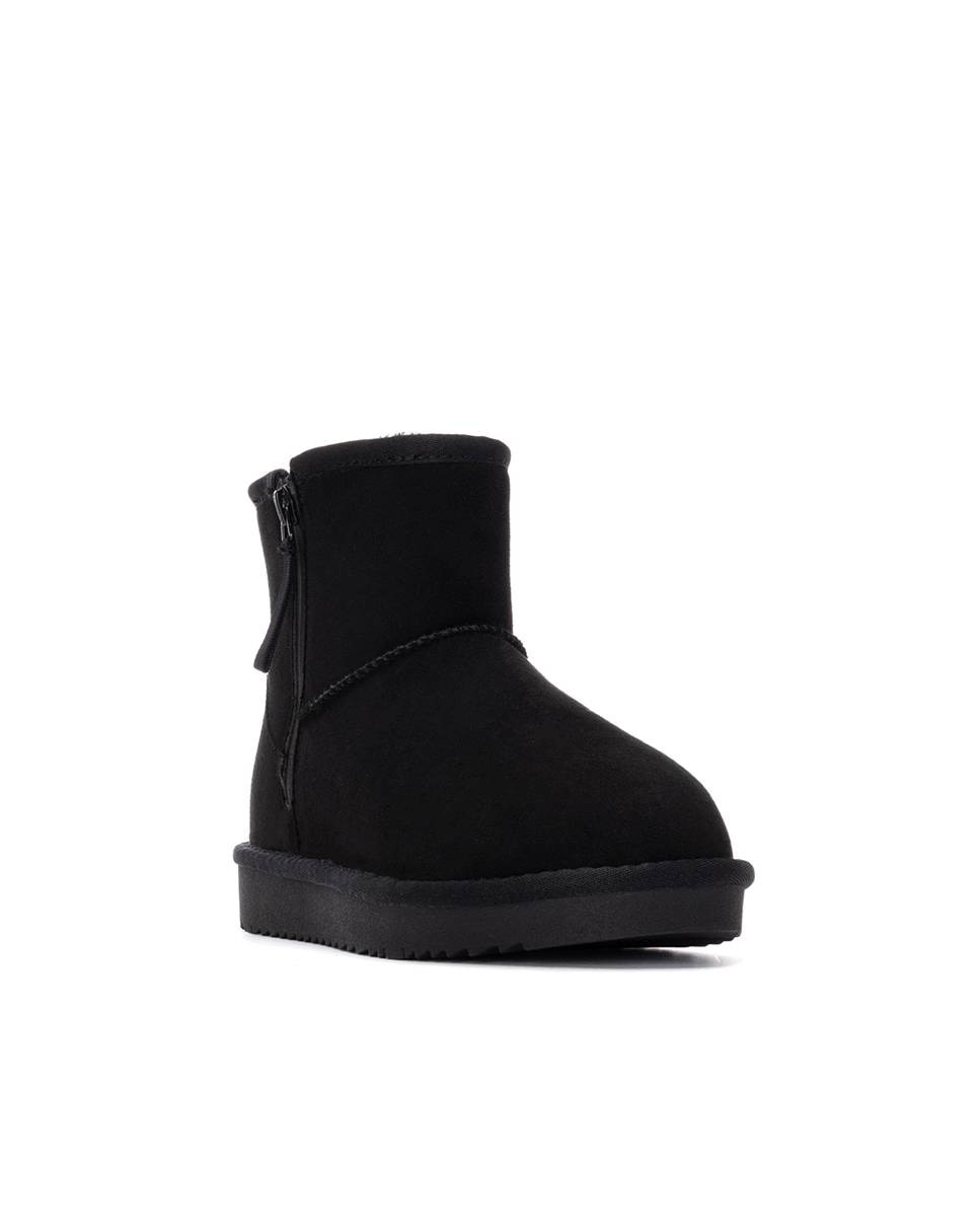 Botines con pelo de mujer australiano - Xti - Negro Negro-3