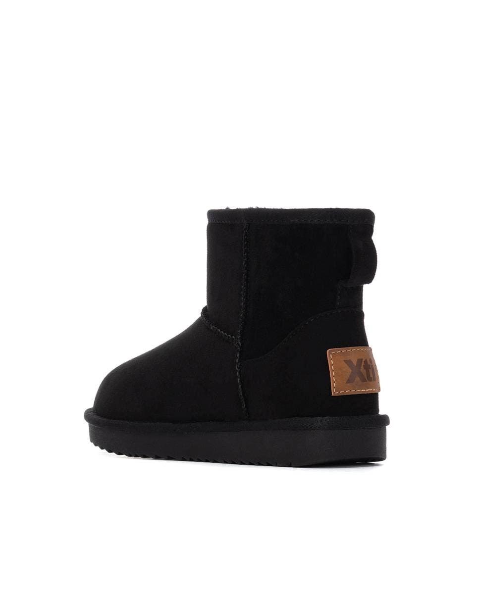 Botines con pelo de mujer australiano - Xti - Negro Negro-2