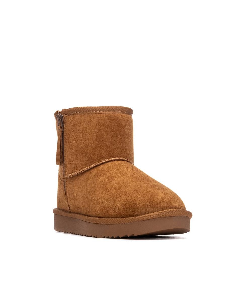 Botines con pelo de mujer australiano - Xti - Camel Camel-3