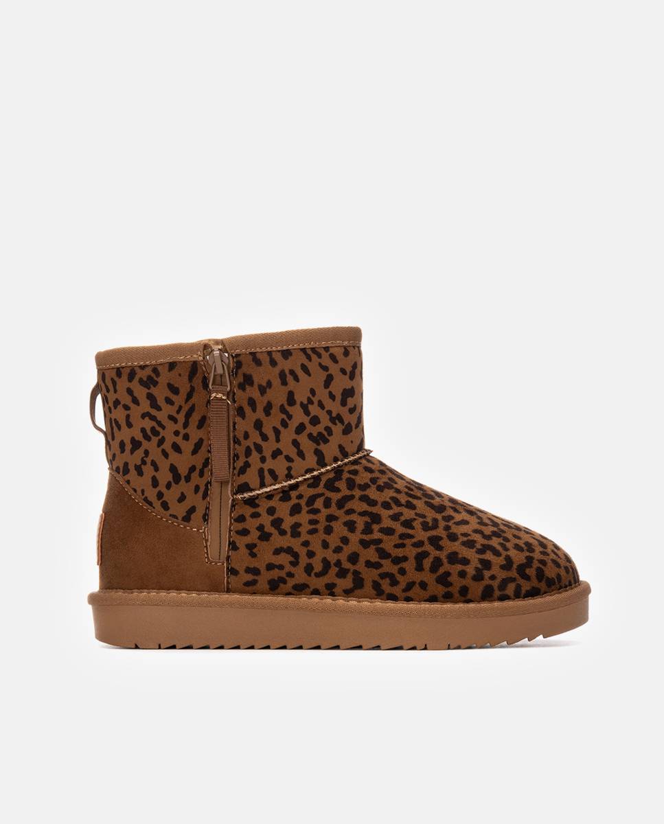 Botines con pelo de mujer australiano - Xti - Estampado Estampado-1