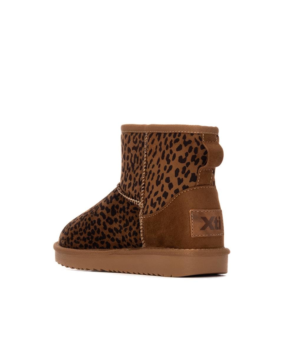 Botines con pelo de mujer australiano - Xti - Estampado Estampado-2