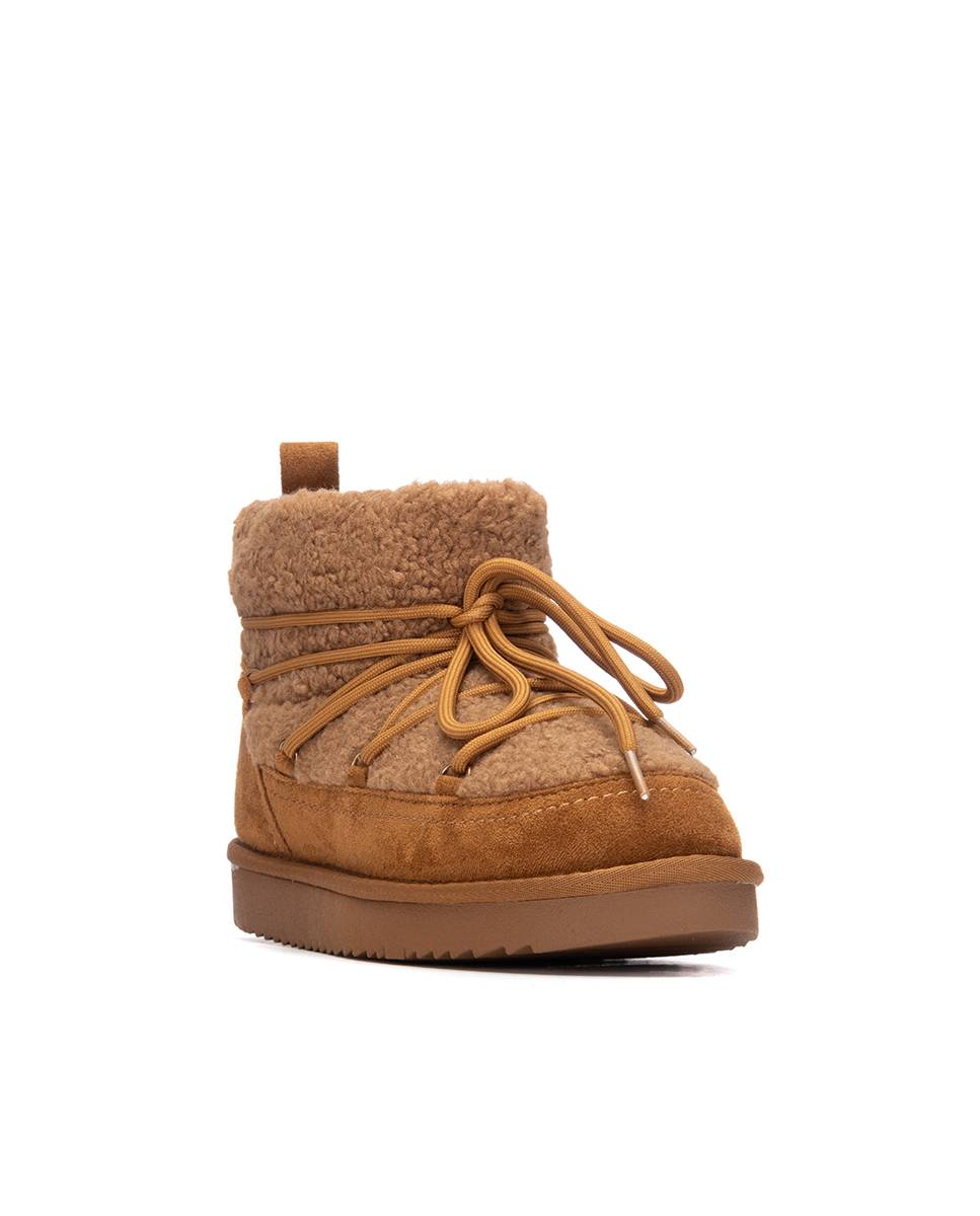 Botines con pelo de mujer australianos - Xti - Camel Camel-3