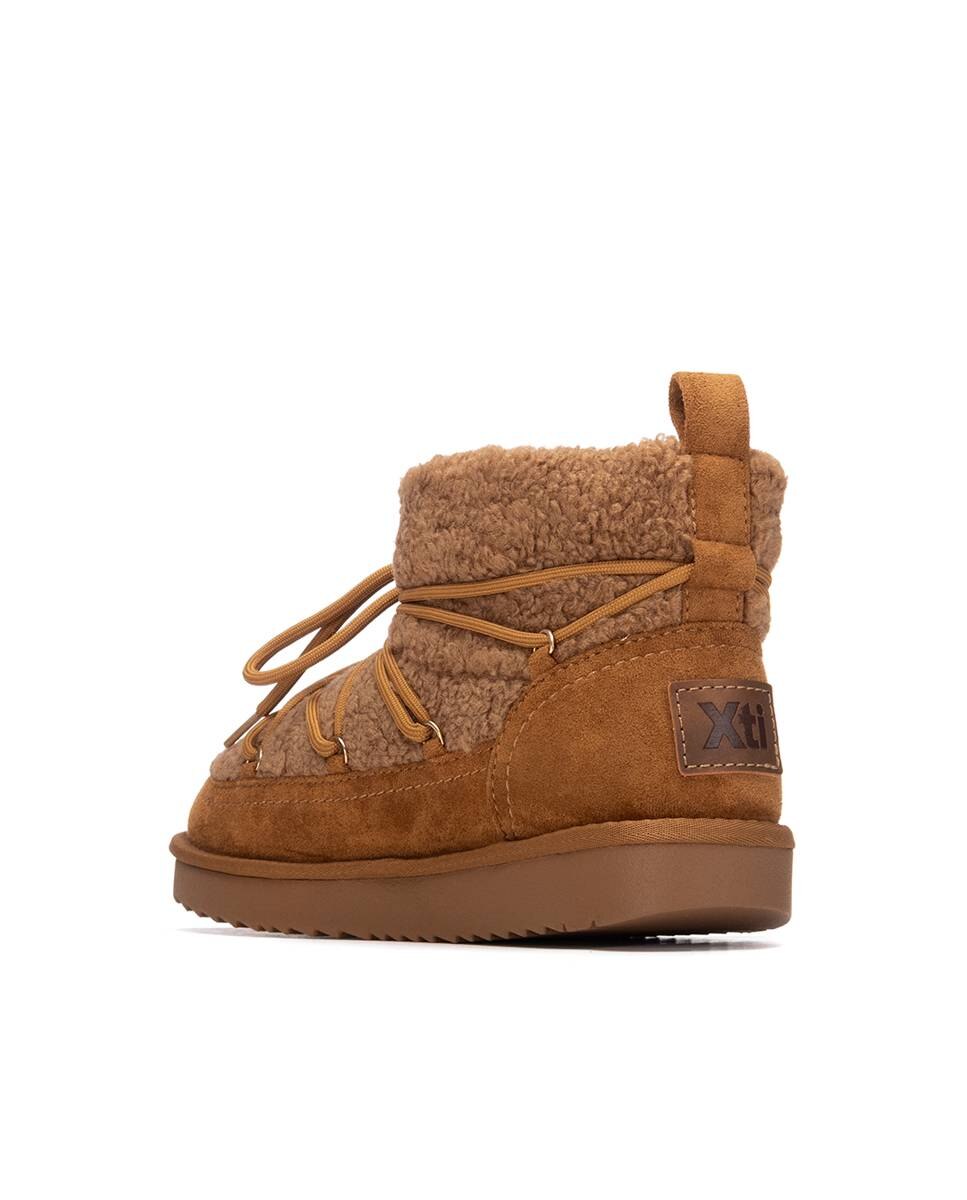 Botines con pelo de mujer australianos - Xti - Camel Camel-2