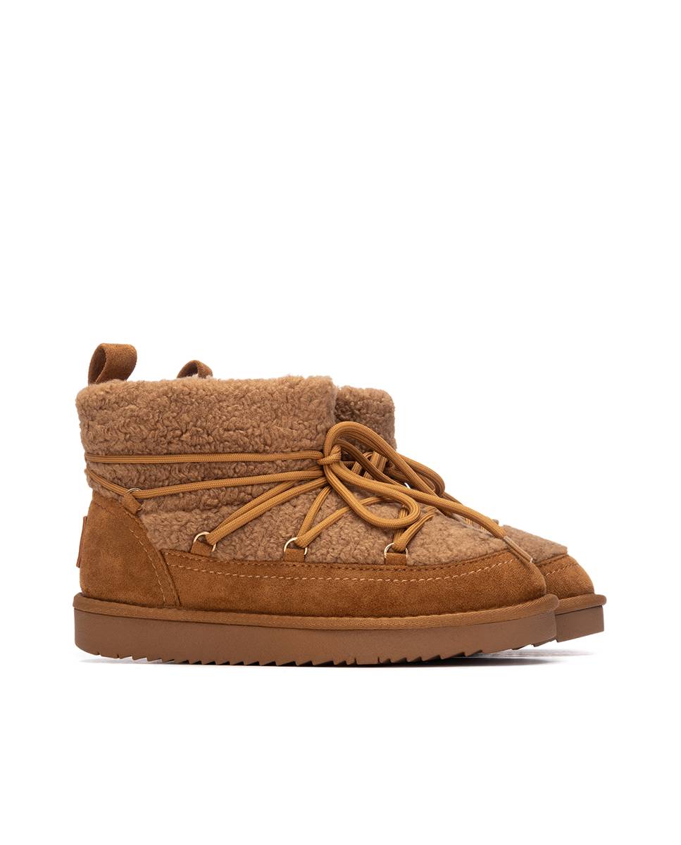 Botines con pelo de mujer australianos - Xti - Camel Camel-4