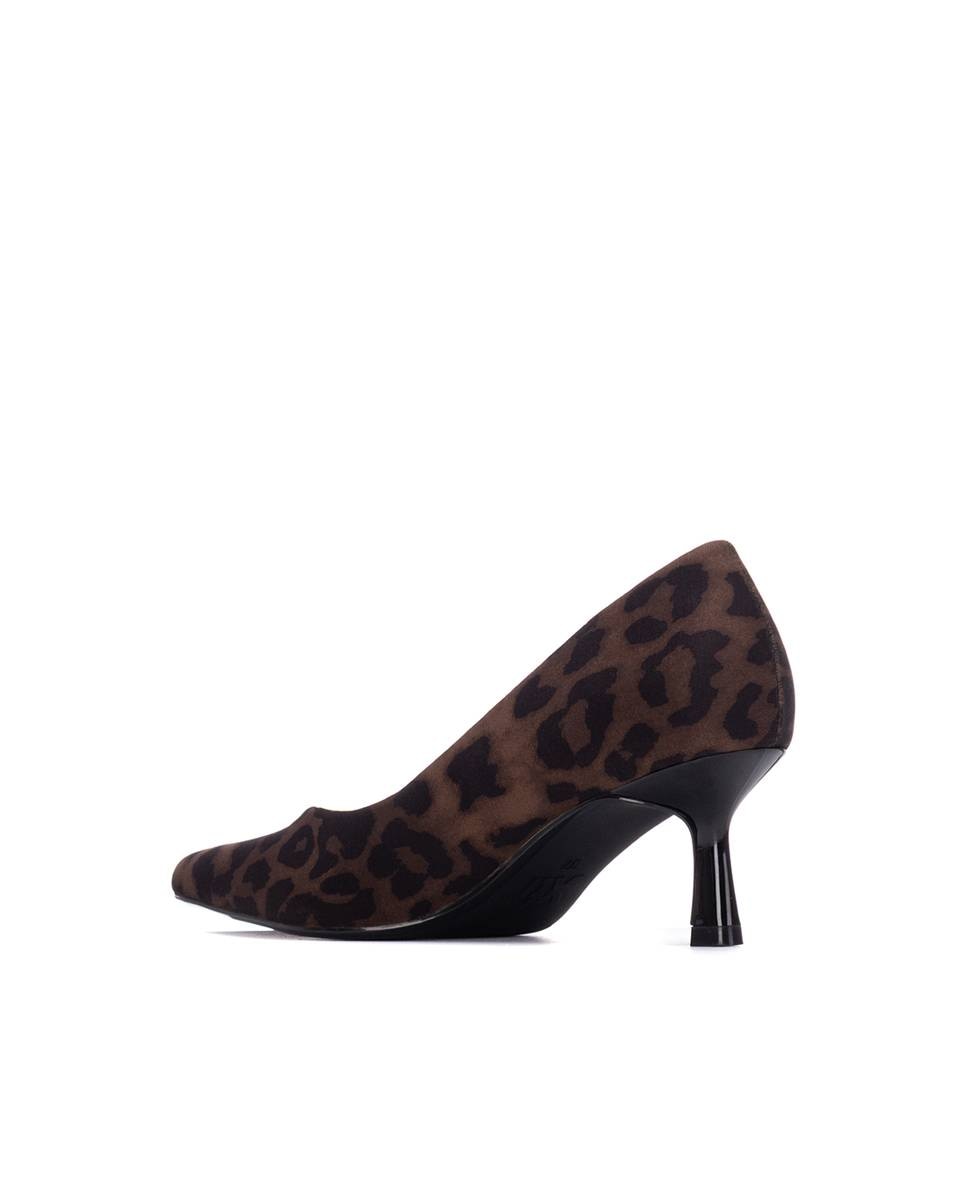 Zapatos de salón de mujer con punta fina y tacón medio - Xti - Marrón oscuro Marrón oscuro-3