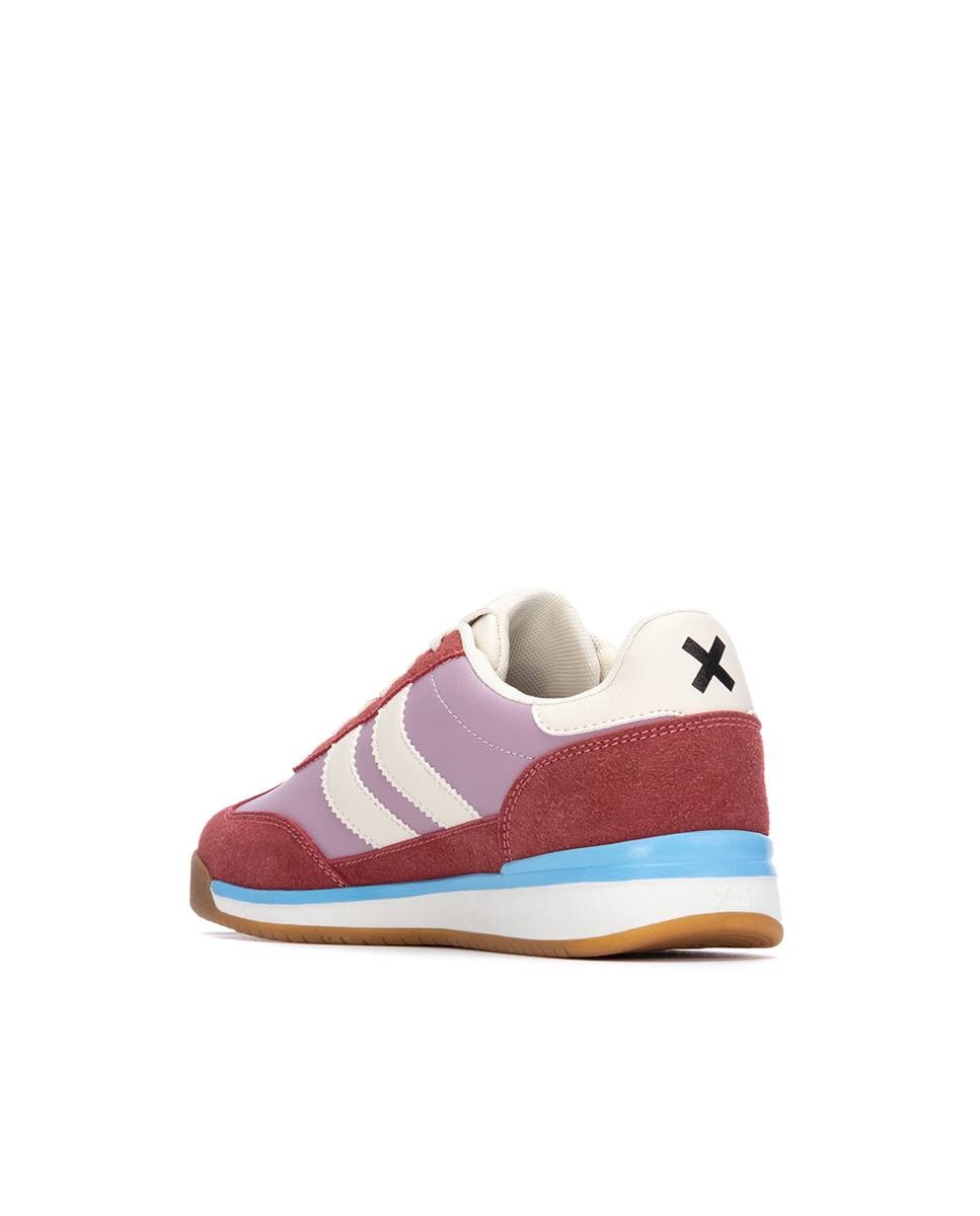Zapatillas deportivas de mujer con cordones - Xti - Burdeos Burdeos-4