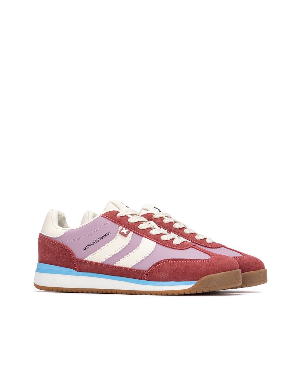Zapatillas deportivas de mujer con cordones - Xti - Burdeos Burdeos-5
