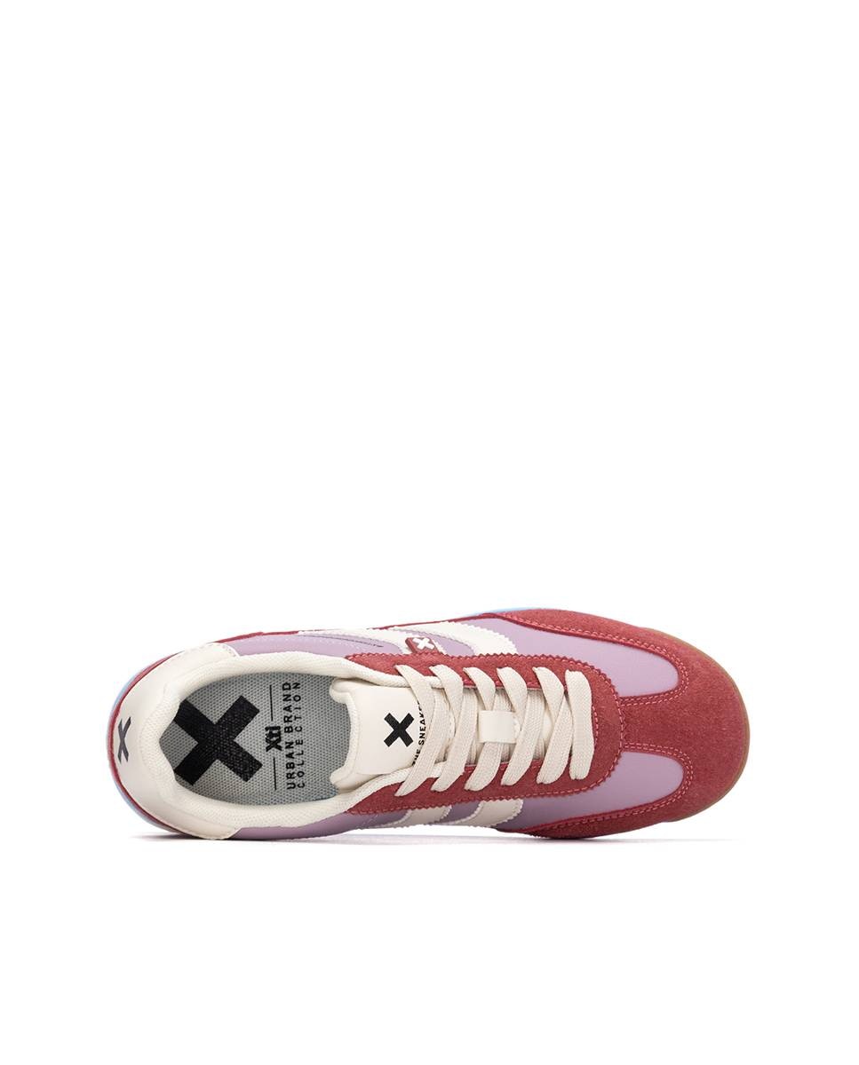 Zapatillas deportivas de mujer con cordones - Xti - Burdeos Burdeos-6