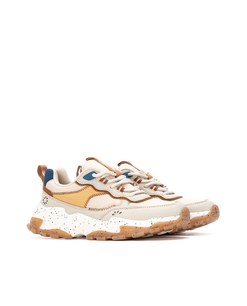 Zapatilla de mujer con cordones y plataforma - Refresh - Blanco Blanco-4
