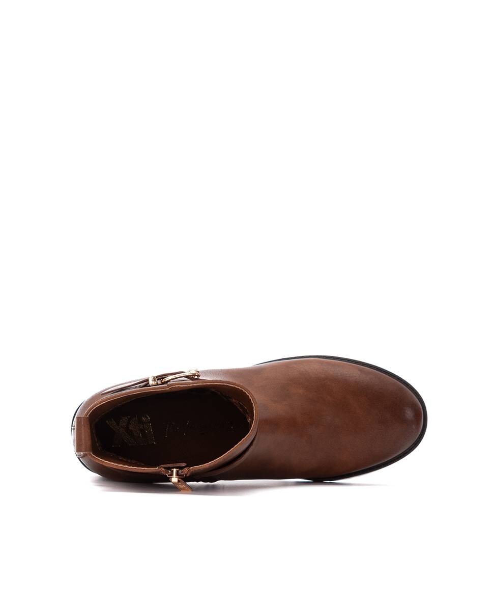 Botines básicos de mujer con cremallera - Xti - Camel Camel-9