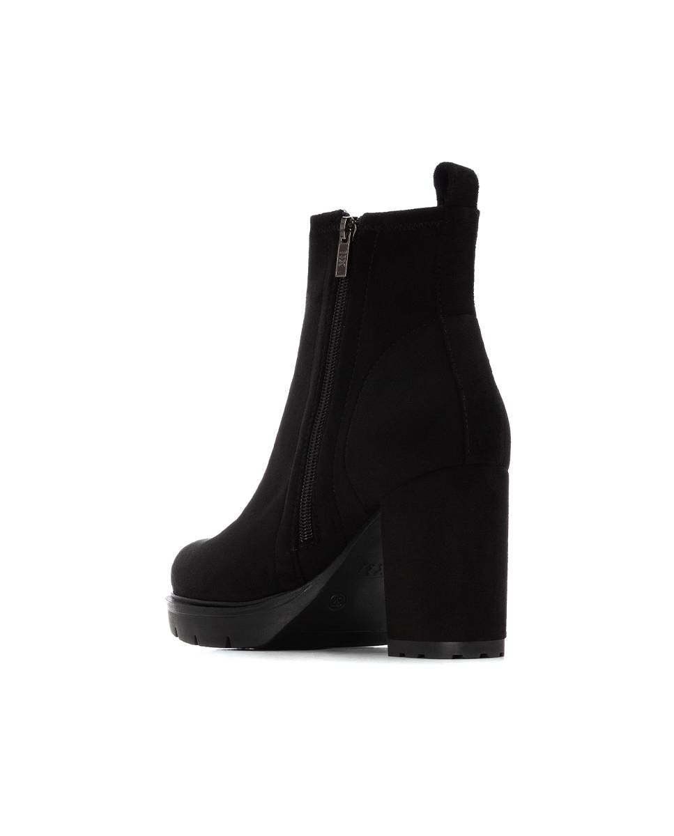 Botines de mujer con tacón - Xti - Negro Negro-4