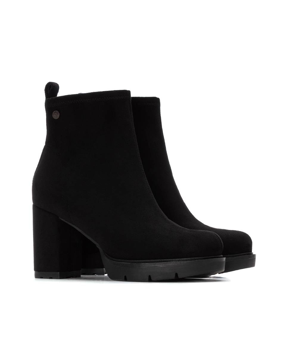 Botines de mujer con tacón - Xti - Negro Negro-5