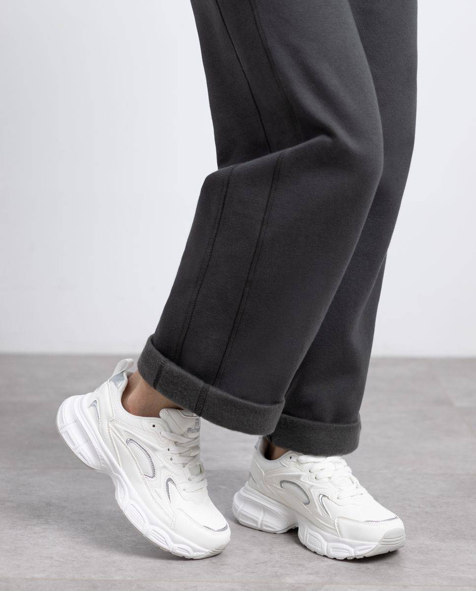 Zapatilla de mujer con cordones - Refresh - Blanco Blanco-2