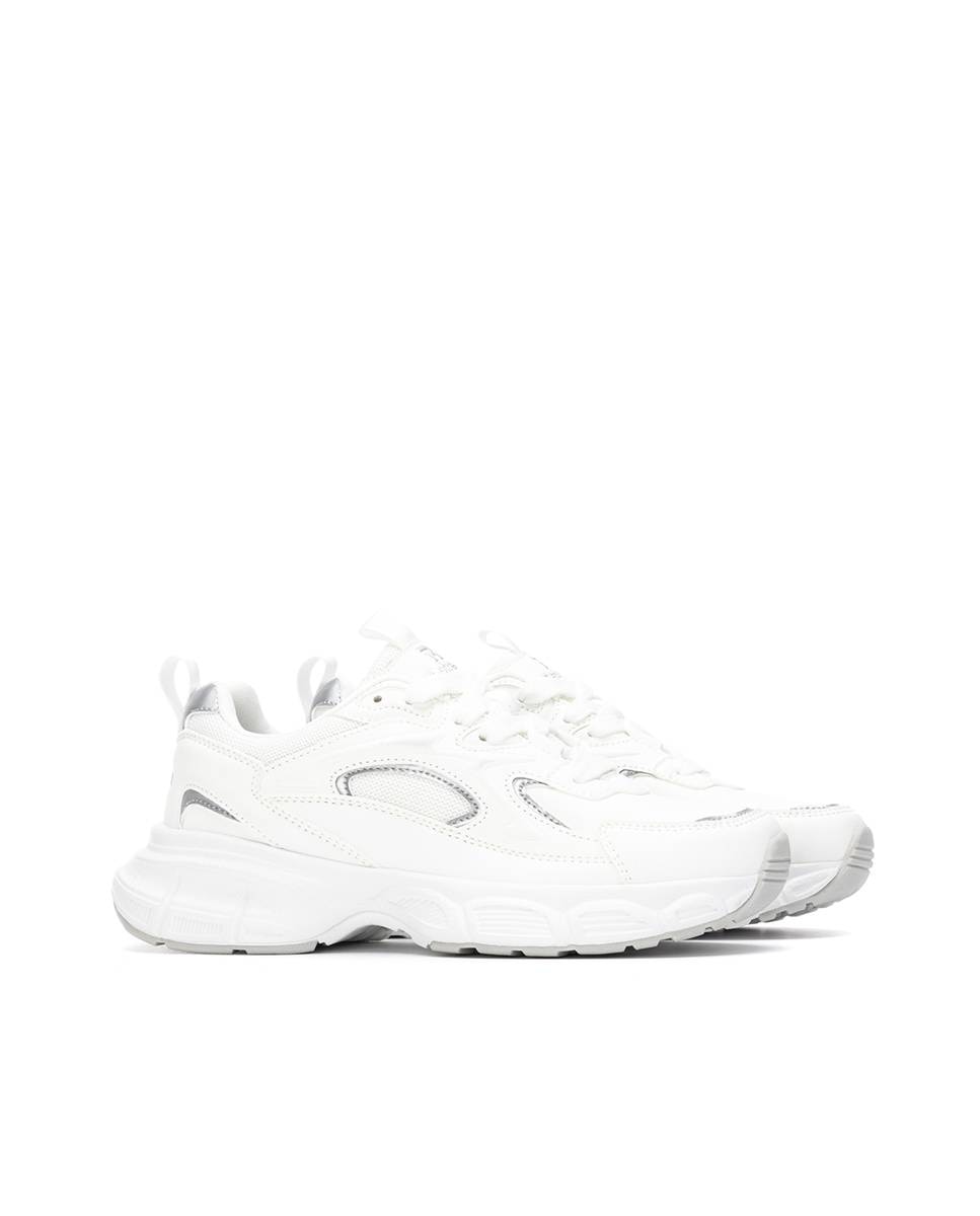 Zapatilla de mujer con cordones - Refresh - Blanco Blanco-5