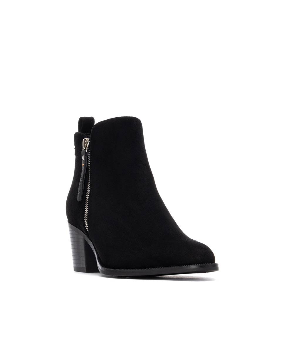 Botines de mujer cowboy con cremallera - Refresh - Negro Negro-3