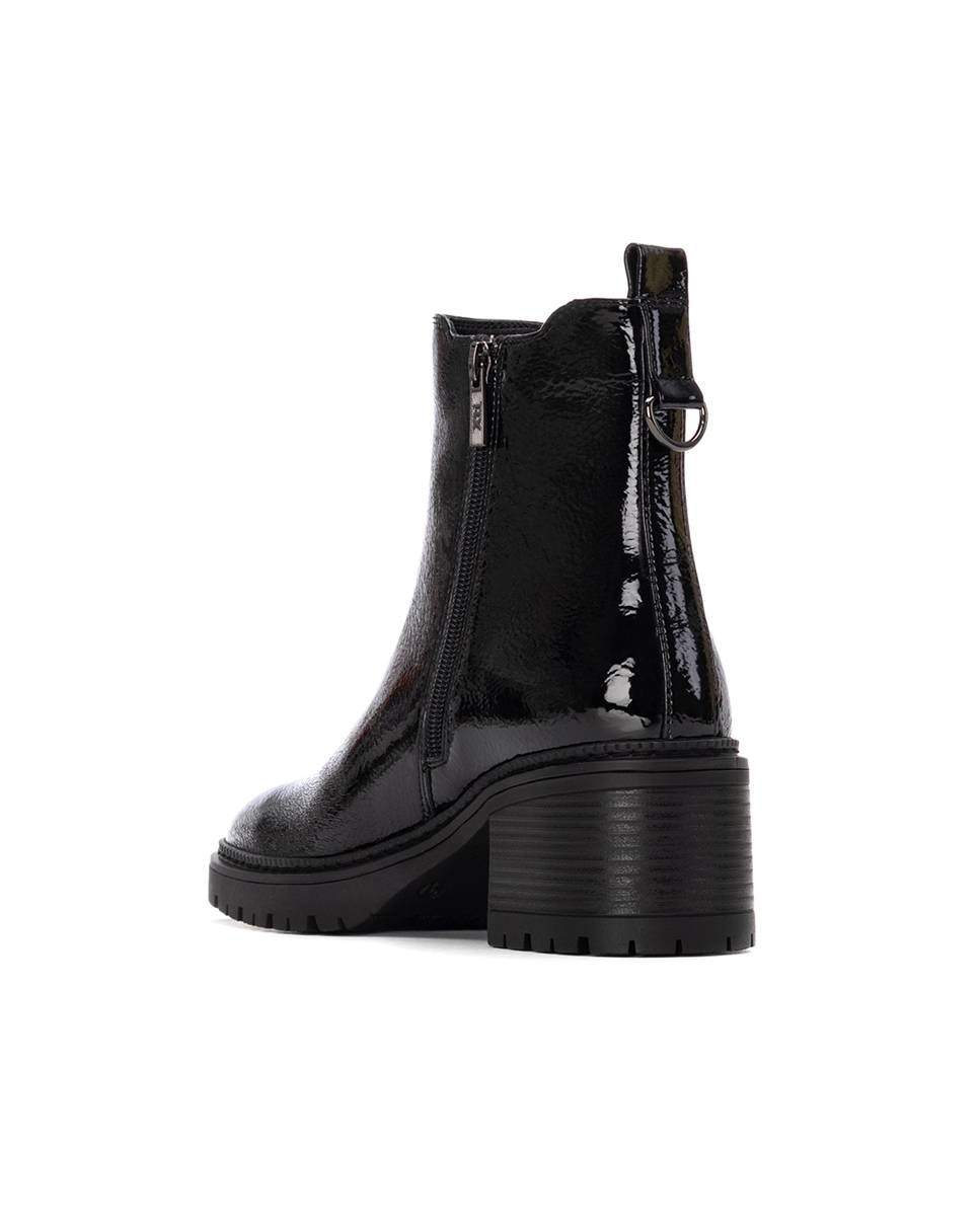 Botines de mujer de charol estilo chelsea - Xti - Negro Negro-4